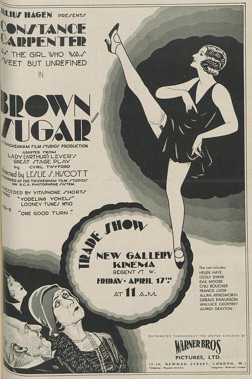 Brown Sugar 1931 official movie poster