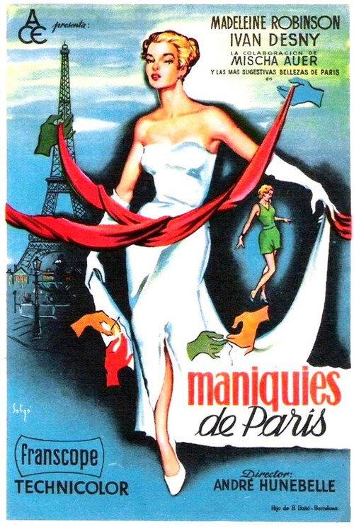 Mannequins of Paris 1956 official movie poster