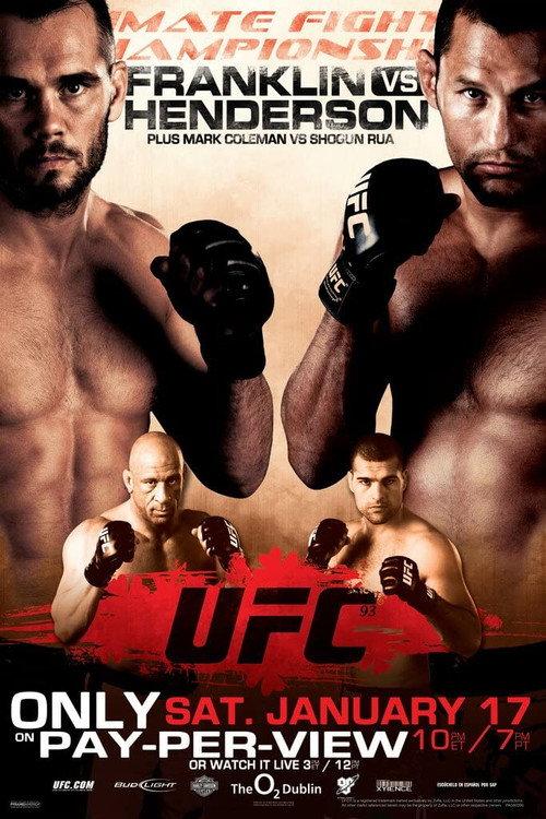 UFC 93: Franklin vs. Henderson 2009 official movie poster