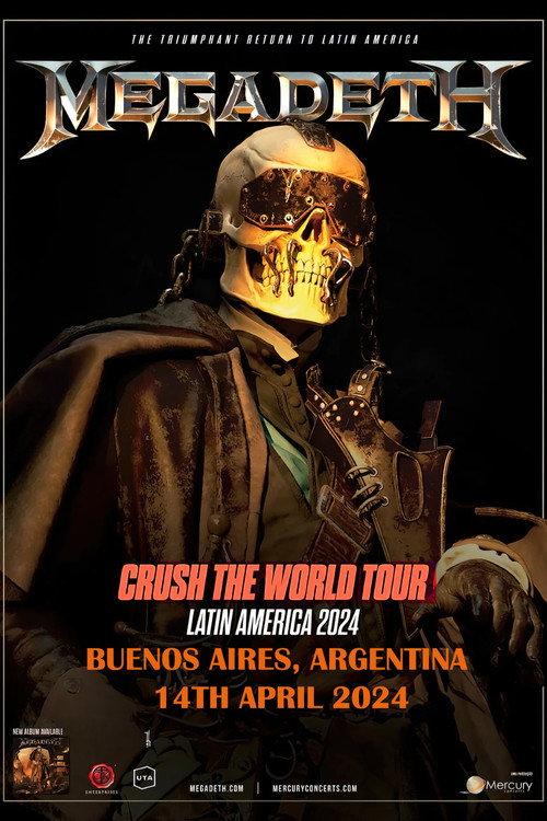 Megadeth - Crush the World: Live at Buenos Aires 2024 (Night 2) official movie poster