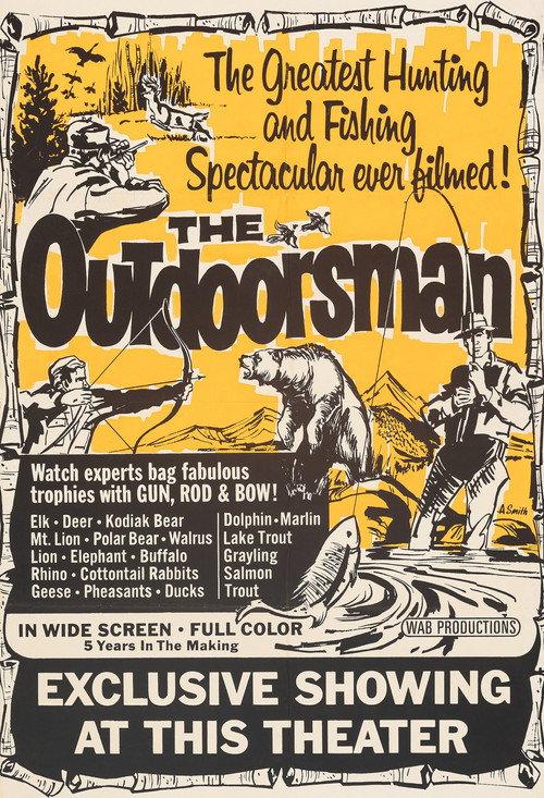 The Outdoorsman 1968 official movie poster