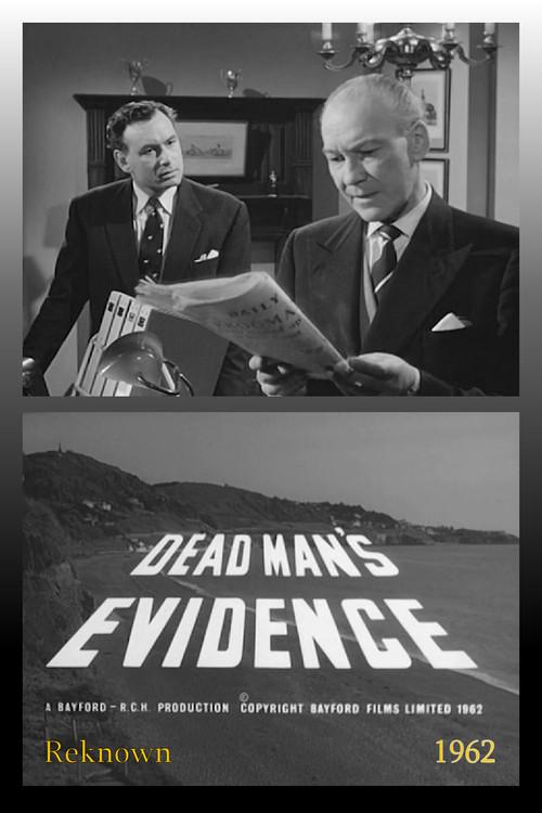Dead Man's Evidence 1962 official movie poster