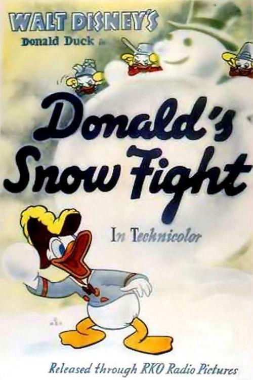 Donald's Snow Fight 1942 official movie poster