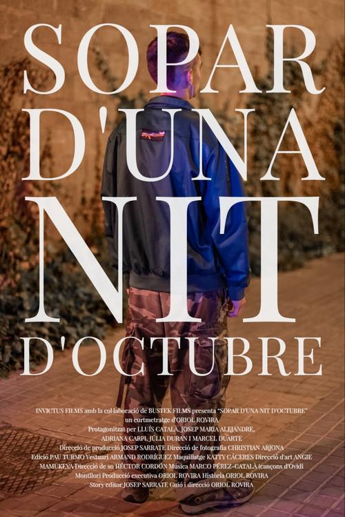 Sopar d’una nit d’octubre 2022 official movie poster
