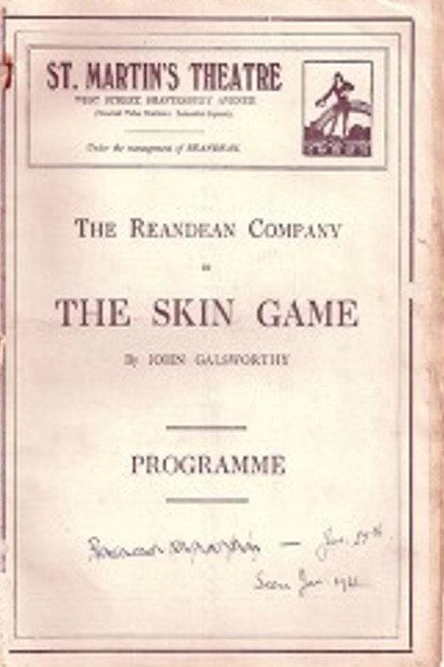 The Skin Game 1921 official movie poster