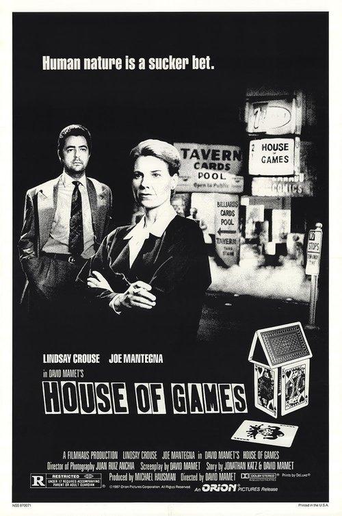 David Mamet on 'House of Games' 2005 official movie poster