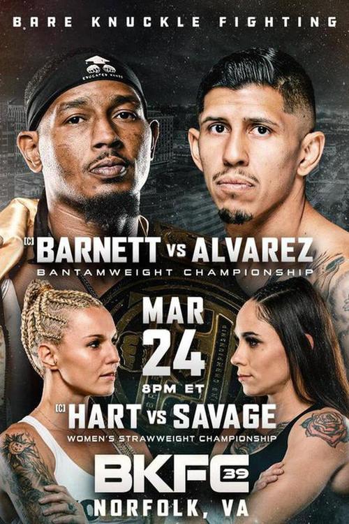 BKFC 39: Barnett vs. Alvarez 2023 official movie poster
