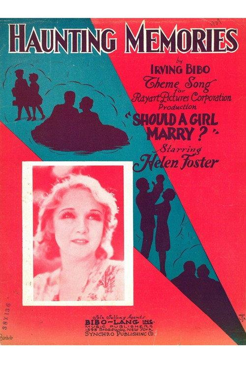 Should a Girl Marry? 1928 official movie poster