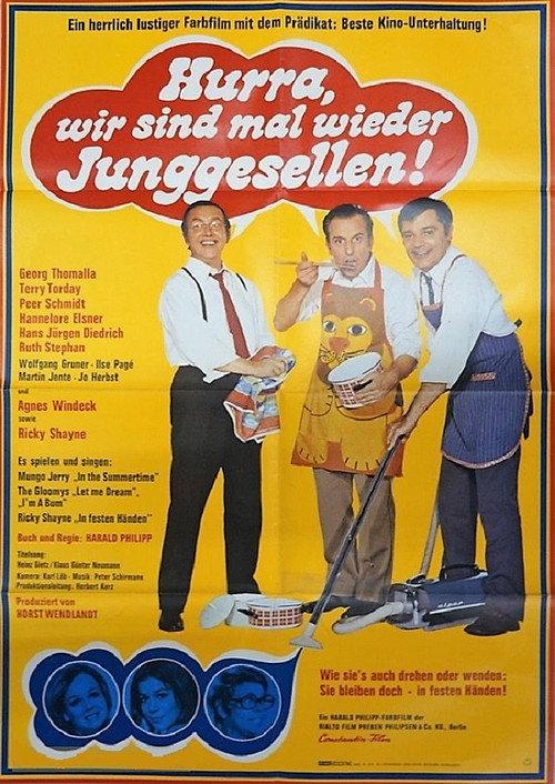 Hurra, wir sind mal wieder Junggesellen! 1971 official movie poster
