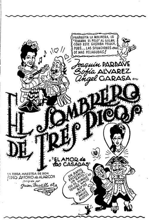 El sombrero de tres picos 1944 official movie poster