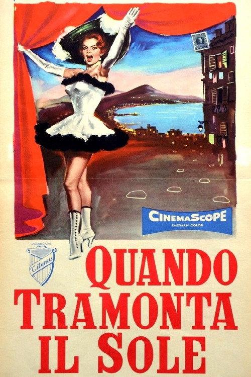 Sunset in Naples 1956 official movie poster