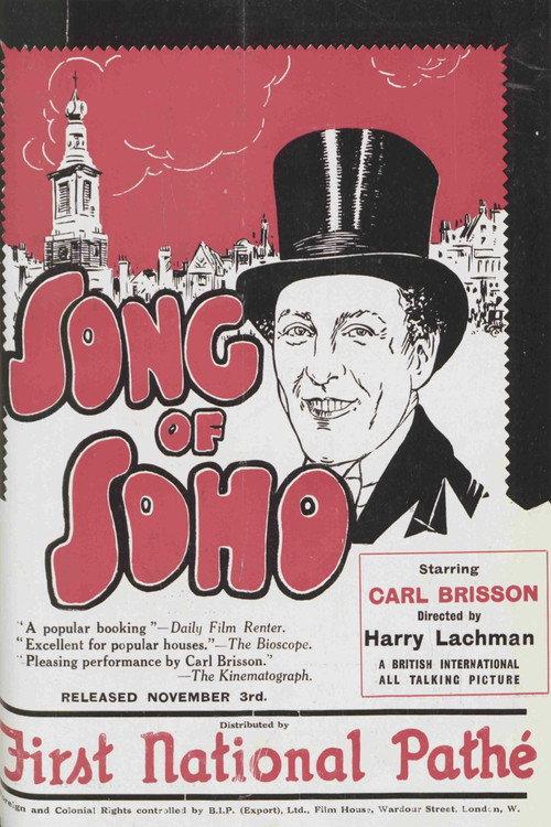 Song of Soho 1930 official movie poster