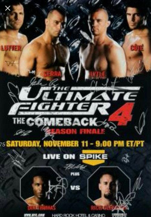 The Ultimate Fighter 4 Finale 2006 official movie poster