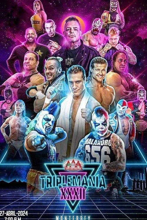 AAA Triplemania XXXII: Monterrey 2024 official movie poster