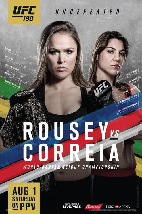UFC 190: Rousey vs. Correia 2015 official movie poster