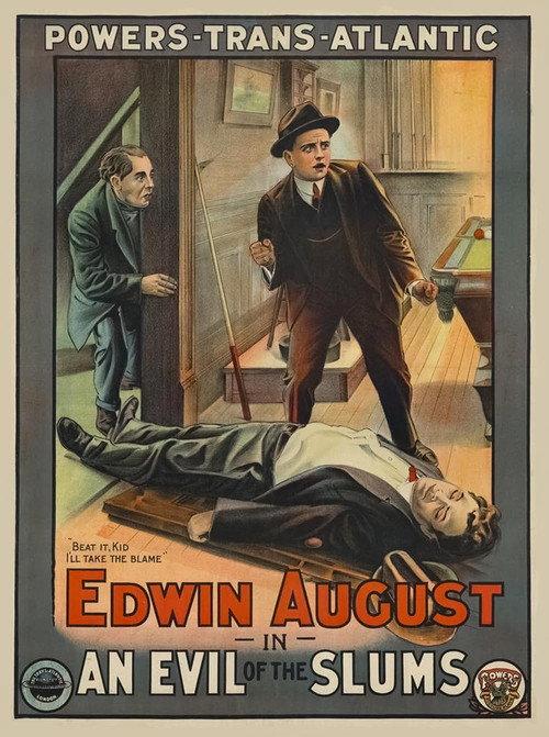 An Evil of the Slums 1914 official movie poster