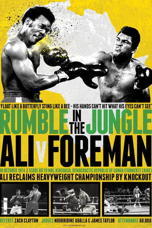 The Rumble in the Jungle: George Foreman vs. Muhammad Ali 1974 official movie poster