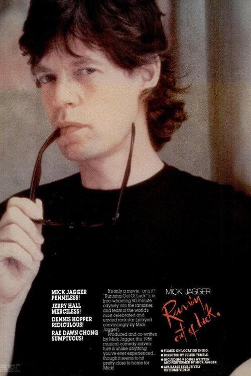 Running Out of Luck 1987 official movie poster