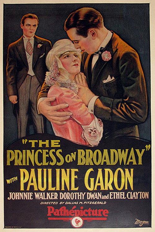 The Princess on Broadway 1927 official movie poster