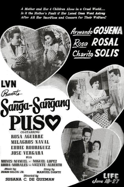Sanga-Sangang Puso 1957 official movie poster