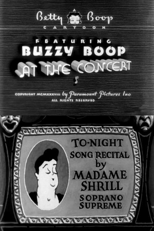 Buzzy Boop at the Concert 1938 official movie poster
