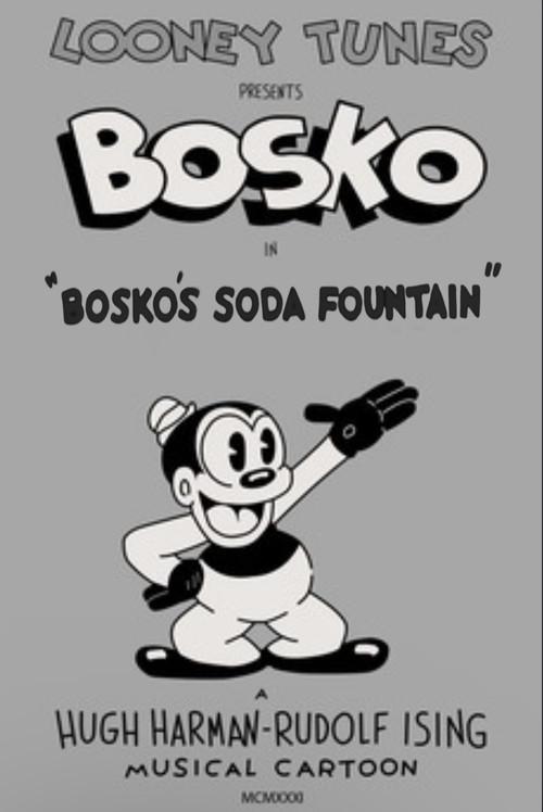 Bosko's Soda Fountain 1931 official movie poster