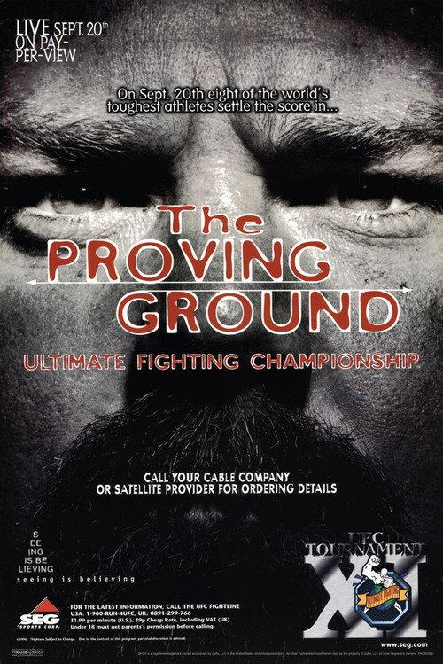 UFC 11: The Proving Ground 1996 official movie poster