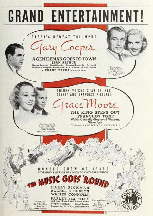 The Music Goes 'Round 1936 official movie poster