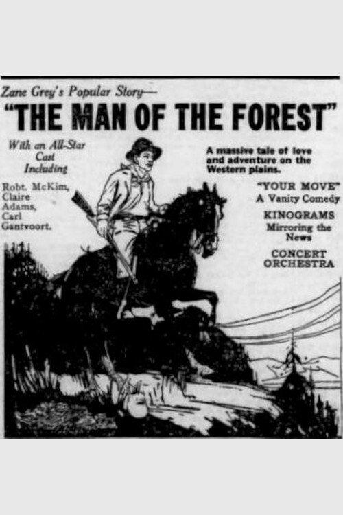 The Man Of The Forest 1921 official movie poster