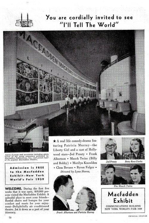 I'll Tell the World 1939 official movie poster