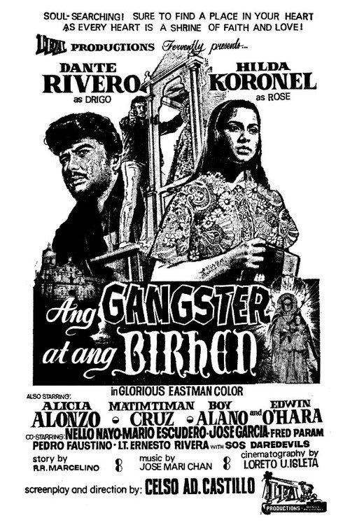 Ang Gangster At Ang Birhen 1972 official movie poster