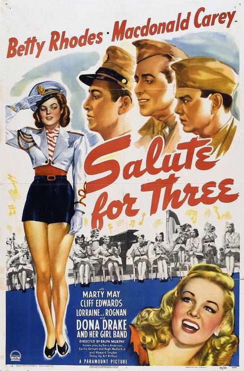 Salute for Three 1943 official movie poster