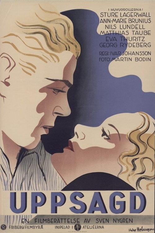 Uppsagd 1934 official movie poster