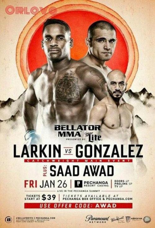 Bellator 193: Larkin vs. Gonzalez 2018 official movie poster