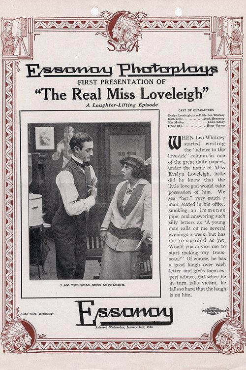 The Real Miss Loveleigh 1914 official movie poster