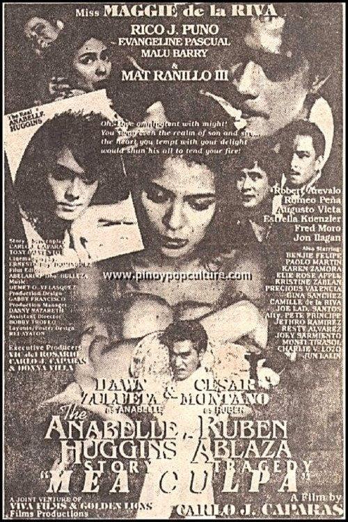 Anabelle Huggins Story: Ruben Ablaza Tragedy - Mea Culpa 1995 official movie poster