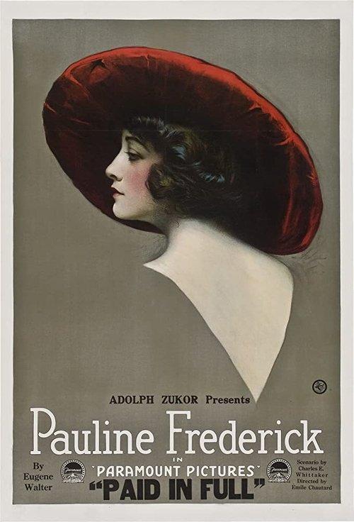 Paid in Full 1919 official movie poster