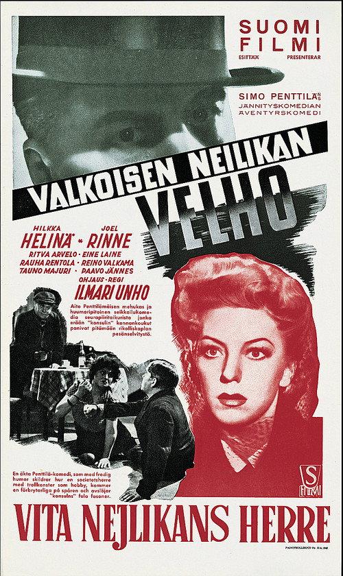 Valkoisen neilikan velho 1945 official movie poster
