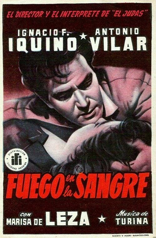 Fuego en la sangre 1953 official movie poster