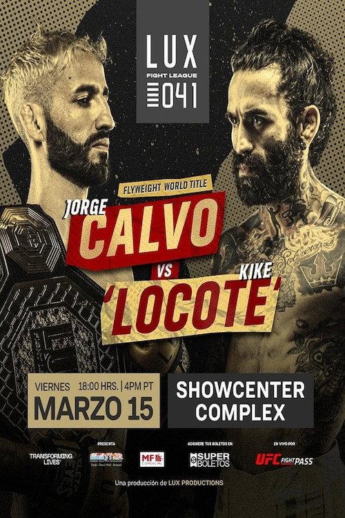 LUX Fight League 041 2024 official movie poster