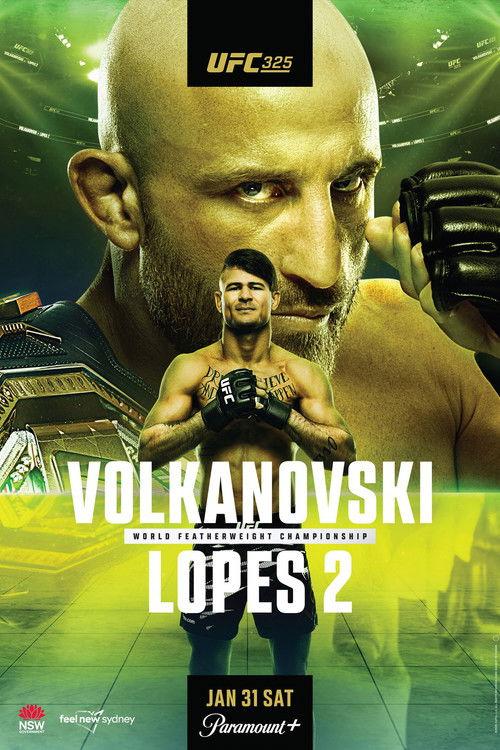 UFC 325: Volkanovski vs. Lopes 2 2026 official movie poster