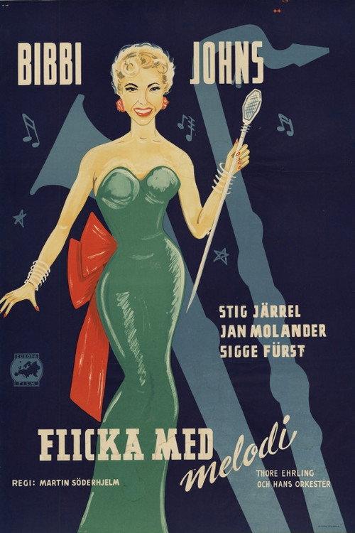 Flicka med melodi 1954 official movie poster