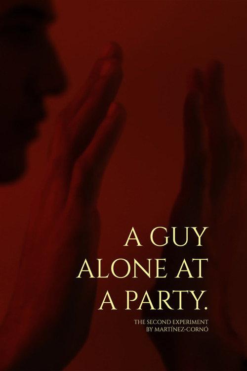 A guy alone at a party. 2022 official movie poster