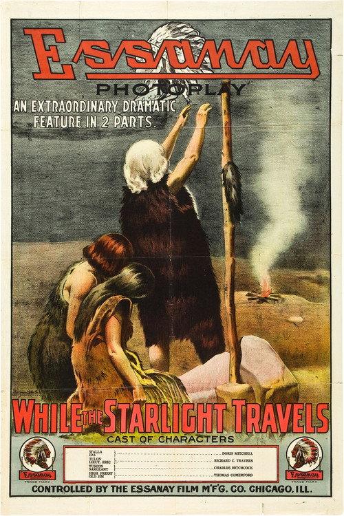While the Starlight Travels 1913 official movie poster