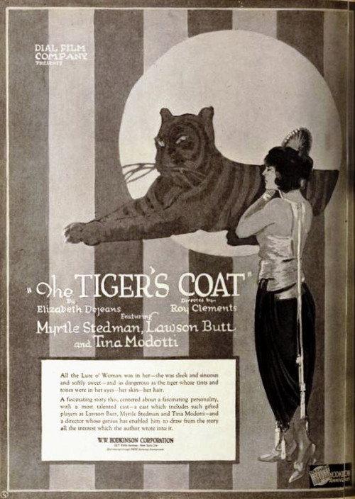 The Tiger's Coat 1920 official movie poster