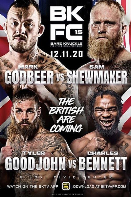 Bare Knuckle Fighting Championship 15 2020 official movie poster
