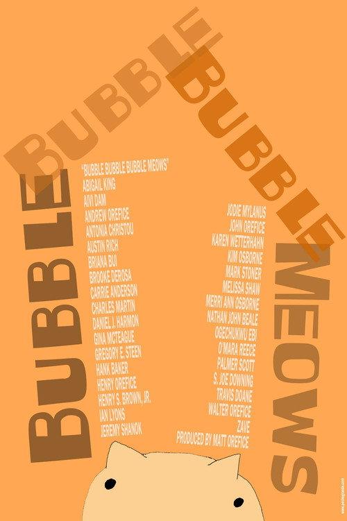 Bubble Bubble Bubble Meows 2022 official movie poster