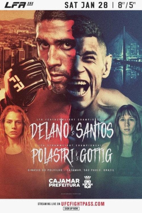 LFA 151: Delano vs. Santos 2023 official movie poster