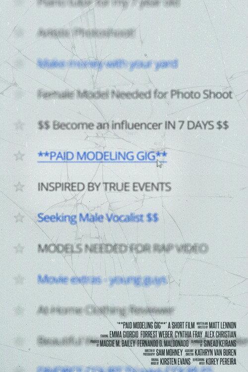 **PAID MODELING GIG** 2022 official movie poster