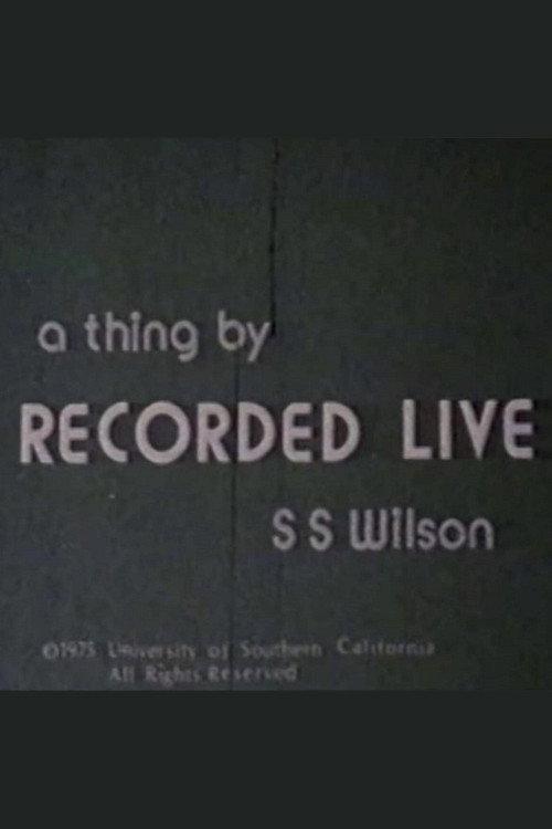 Recorded Live 1975 official movie poster